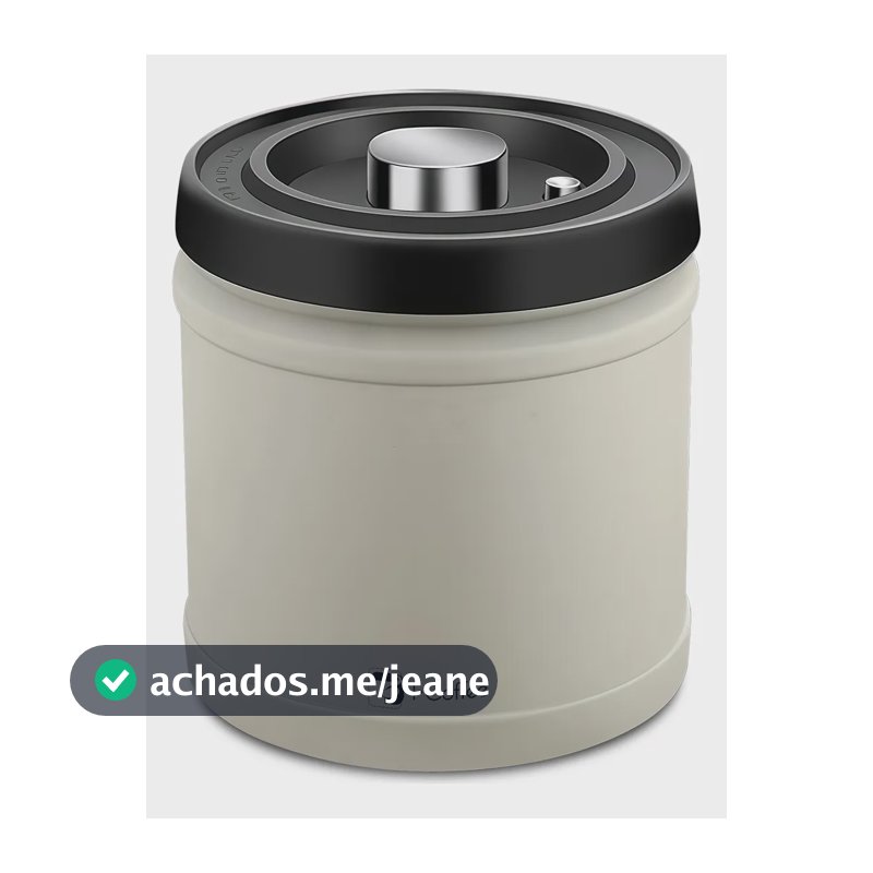 Icoffee Pote Hermético Inox Para Armazenar Grãos De Café 1600ml
