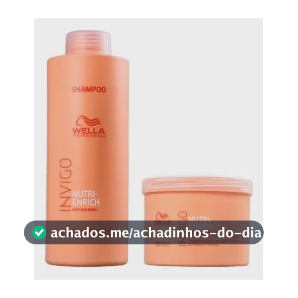 Wella Invigo Nutri Enrich Shampoo 1l E Máscara 500g