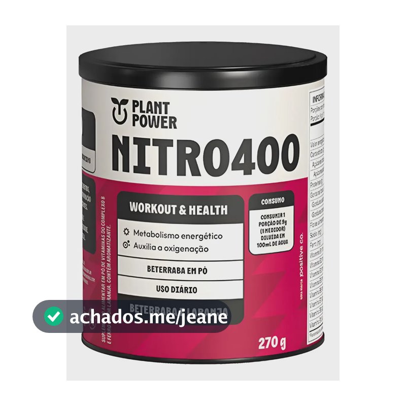 Nitrato Nitro400 Beterraba E Laranja  270g  -  Plant Power Beterraba E Laranja