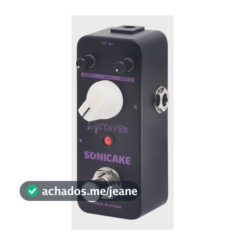 Pedal Oitavador Sonicake Octaver Cor Preto