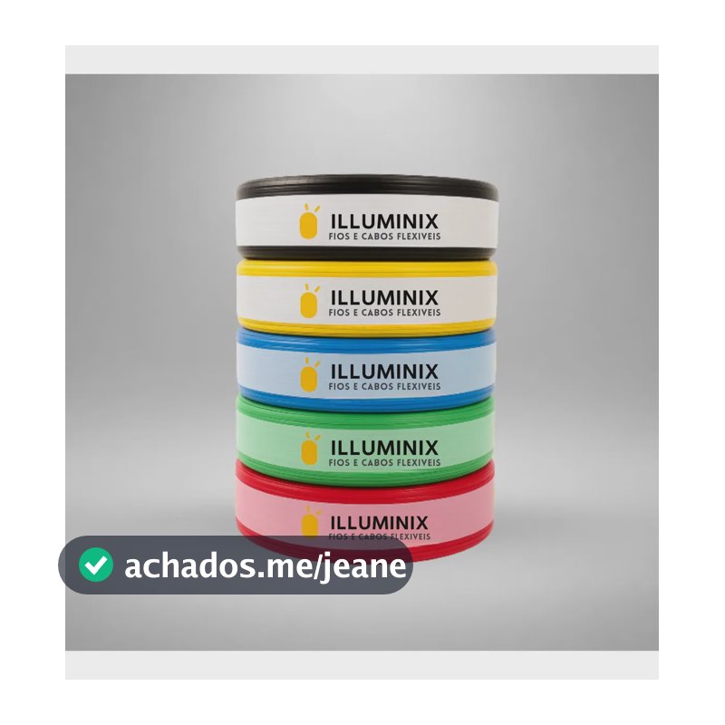 Cabo Flexível 2,5 Mm² Illuminix Rolo Com 100 Metros 750v Vermelho