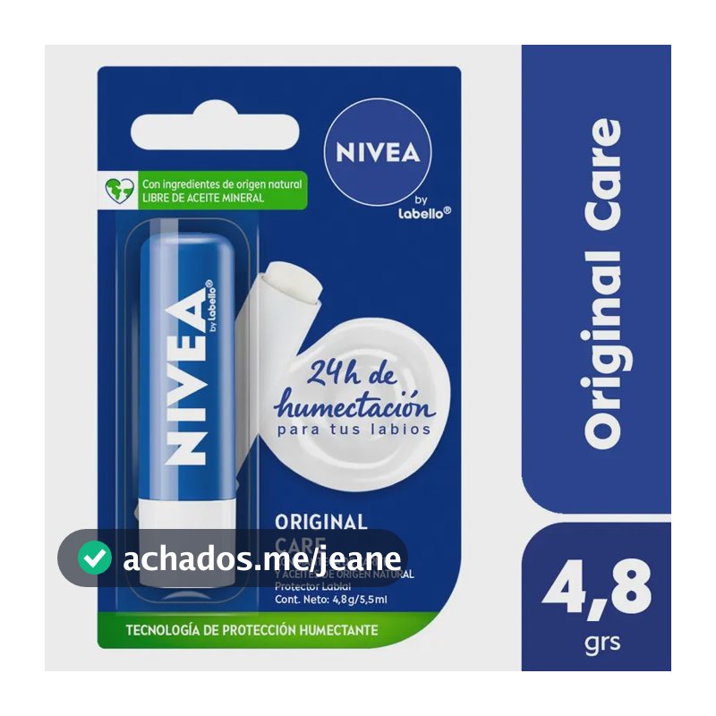 Bálsamo Labial Original Care 24h de Hidratação 4.8g Nivea