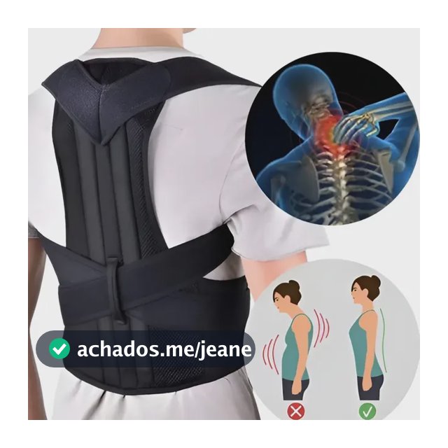 Corretor Postura Feminino Masculino Colete Alinhador Coluna