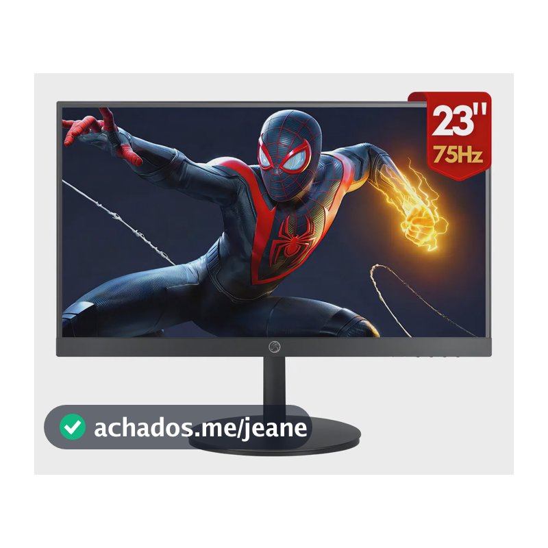 Monitor Brazil PC 23 Led Full Hd Hdmi Vga Tela Plana Preto