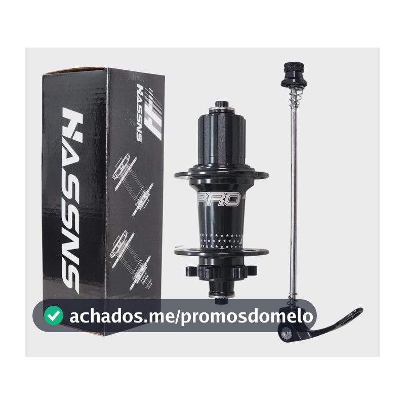 Cubo Traseiro Hassns Pro 7 Alumínio Vedado 36 Furos MTB 13.5cm Disco