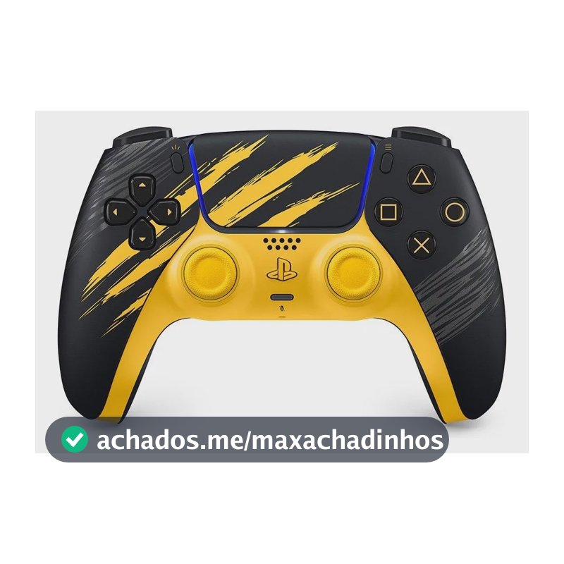 Controle Sem Fio Sony Dualsense Marvel's Wolverine Ps5 Amarelo