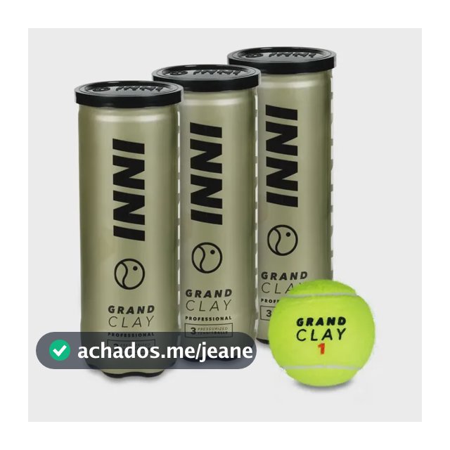 Bola De Tênis Inni Grand Clay 3 Tubos Com 3 Bolas Cada Amarelo