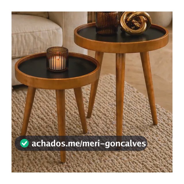 Mesinha Mesa Lateral Pé Palito Apoio Canto Sala Estar Sofá