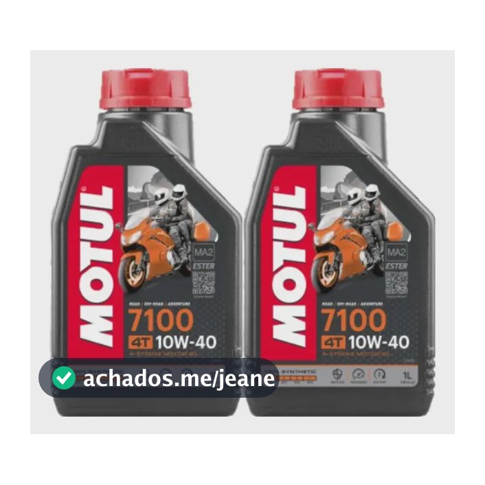 Óleo de motor Motul sintético 10W-40 para moto/quadriciclo 1 kit de 2 unidades x 1L / 2L