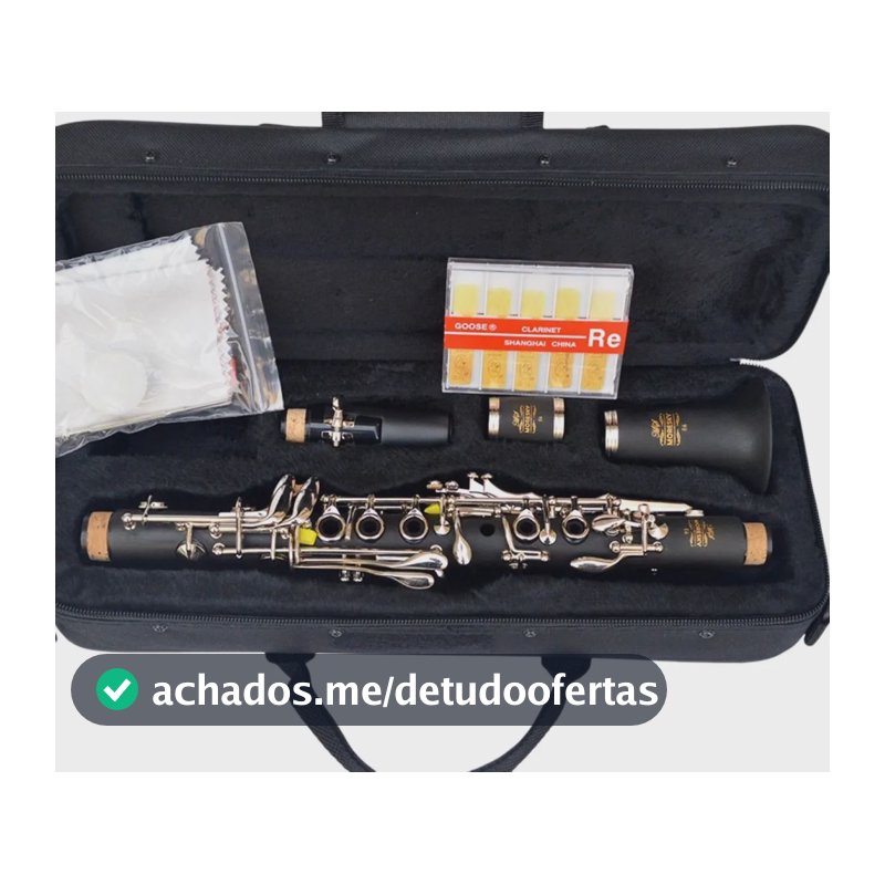Clarinete Moresky Requinta Eb 17 Chaves Mib - Garantia E Nf Preto