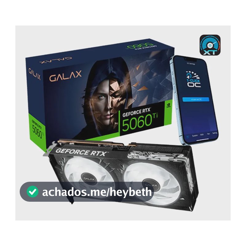 Placa De Video Galax Geforce Rtx 5060 Ti 1-click Oc Classic