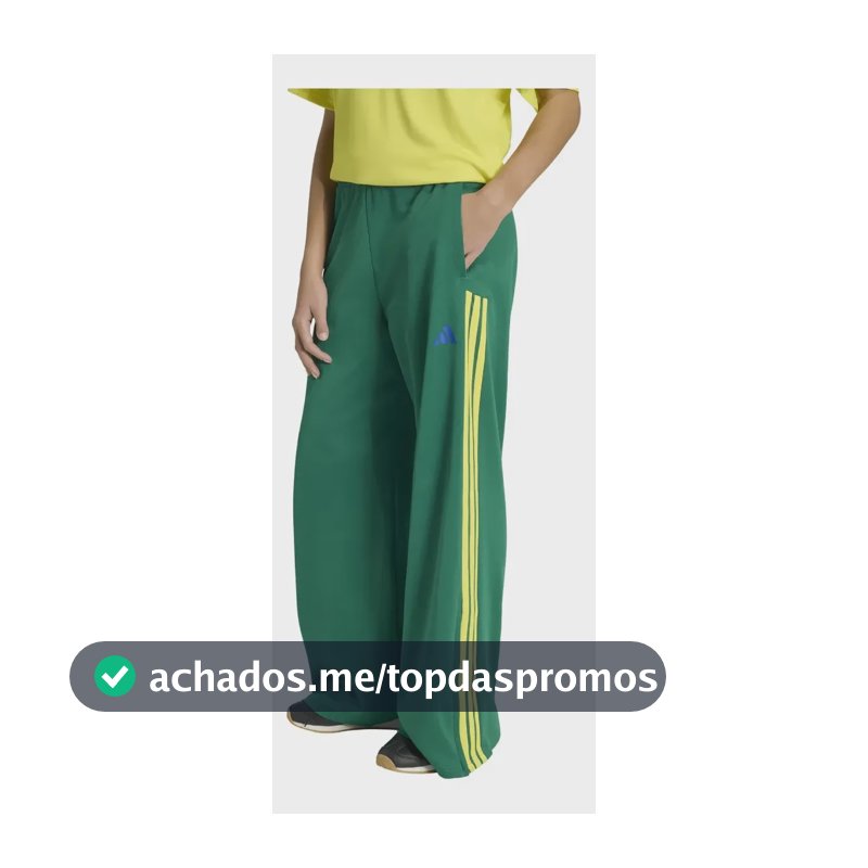 Calça Feminina Wide Leg House Of Tiro adidas Verde Lisa L