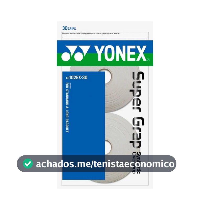 Grip Yonex Super Grap - Rolo C/ 30 Unidades - Branco