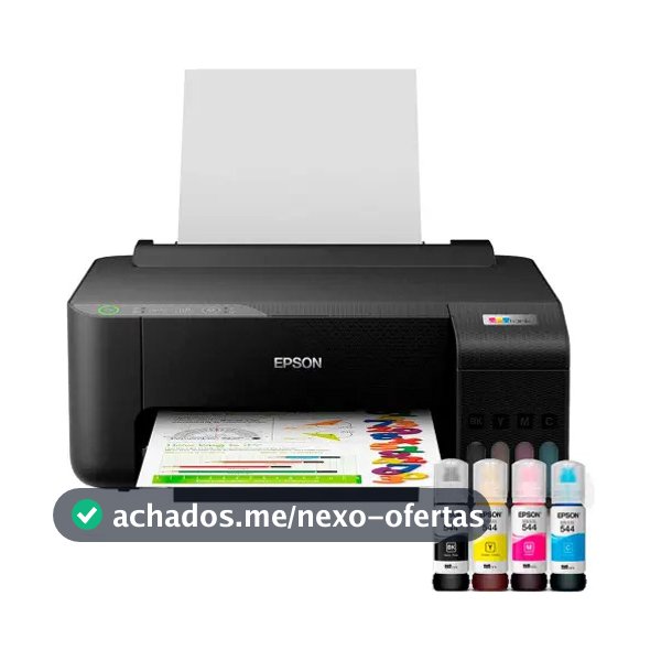 Impressora Epson Ecotank L1250 Tanque De Tinta Colorida Cor Preto