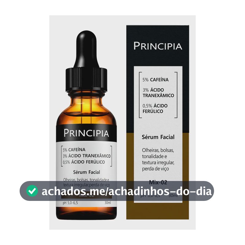 Sérum Facial Mix-02 5% Cafeína + 3% Tranexâmico + Ferúlico Todo Tipo De Pele Dia/noite