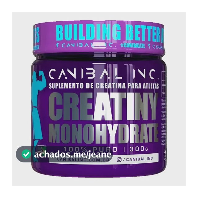 Creatina Creatiny Monohidratada 300g - Canibal Inc Sabor Sem sabor