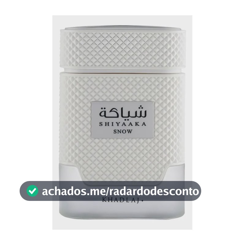 Perfume Árabe Khadlaj Shiyaaka Snow Eau De Parfum Original
