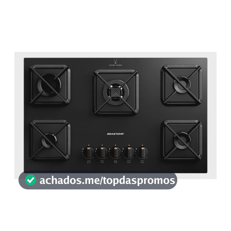 Cooktop Brastemp a Gás 5 Bocas - BDS75AE