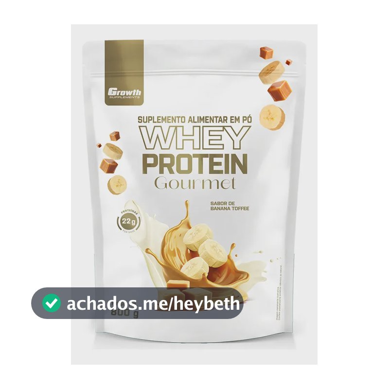 Whey Protein Gourmet 800g Growth Supplements - Banana Toffee Banana Toffee