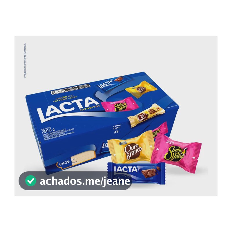 Caixa de Variedades Lacta Favoritos 250,6g