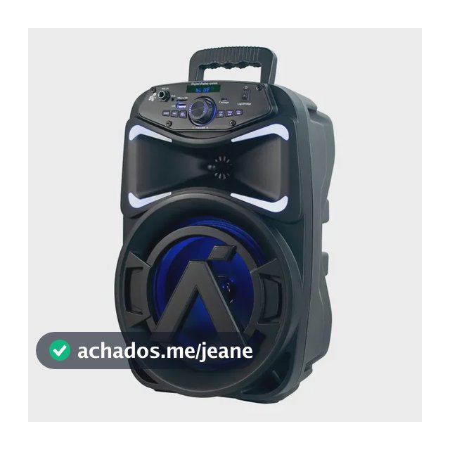 Caixa De Som Portátil Bluetooth 250w Cor Preto Aquário Hype 250