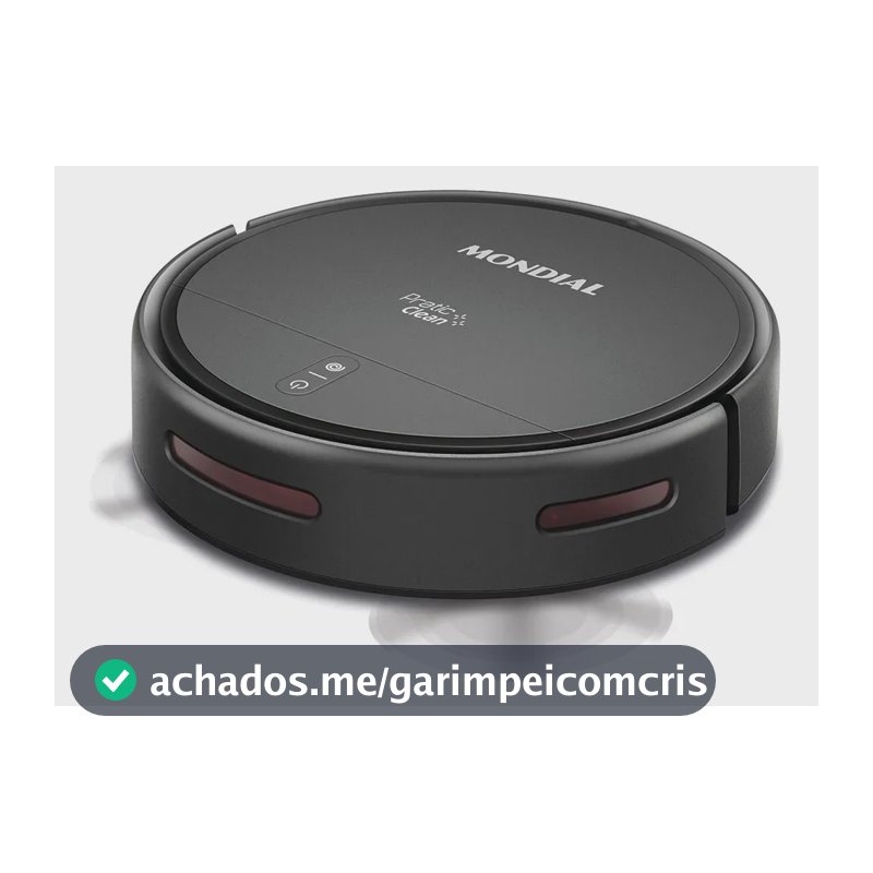 Robô Aspirador de Pó Pratic Clean Mondial Preto Bivolt RB-12-ST-BL