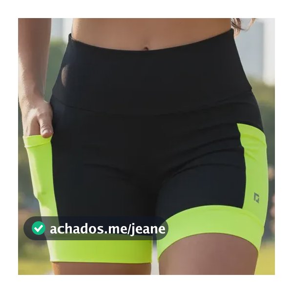 Shorts Feminino Para Corrida Com Bolsos Sem Transparência