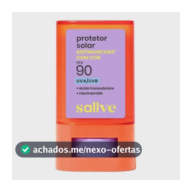 Protetor Solar Bastão Fps90 Com Cor 3 15g Sallve