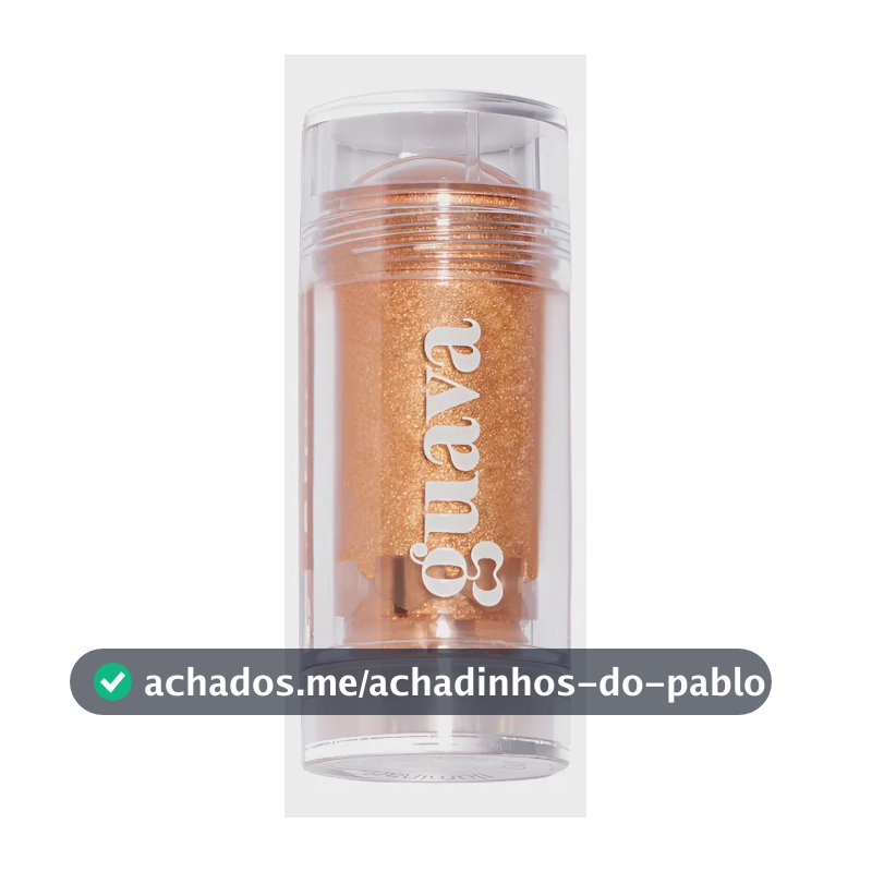 Iluminador Corporal E Facial Champagne Com Skincare Gauva Tom Da Maquiagem Dourado