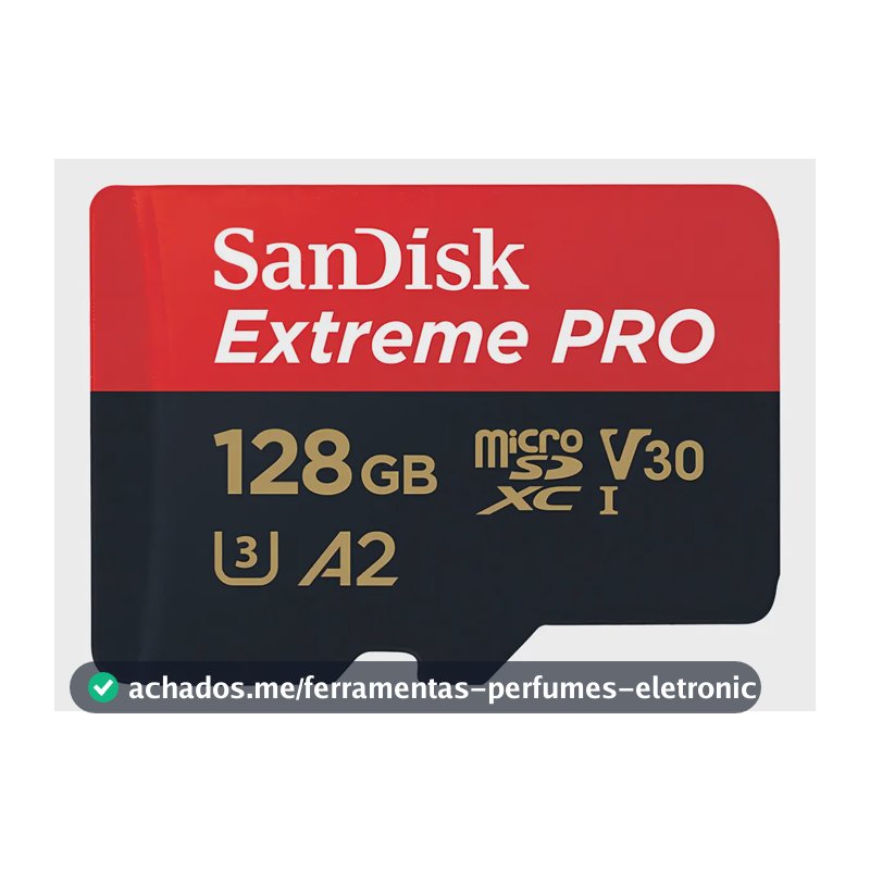 Cartão de memória SanDisk SDSQXCD-128G-GN6MA Extreme Pro com adaptador SD 128GB
