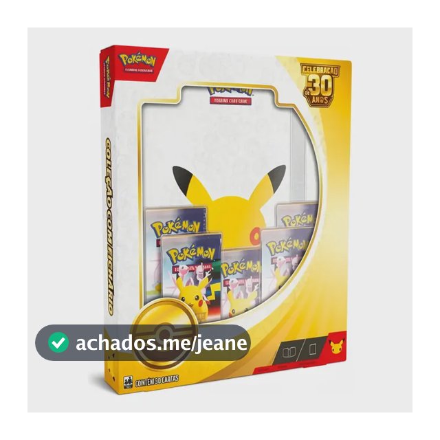 Fichario 30 Anos Pokemon Copag Pre Venda