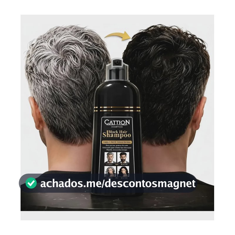Shampoo Cobre Grisalhos Tonalizante Pinte Cabelo 15 Minutos