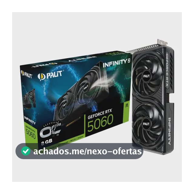 Placa De Vídeo Nvidia Geforce Palit Rtx5060 8gb Infinity2 Oc