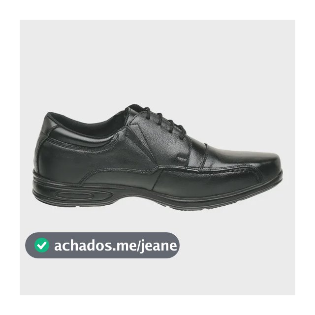 Sapato Masculino Social Couro Legítimo Anti-stres Ortopédico