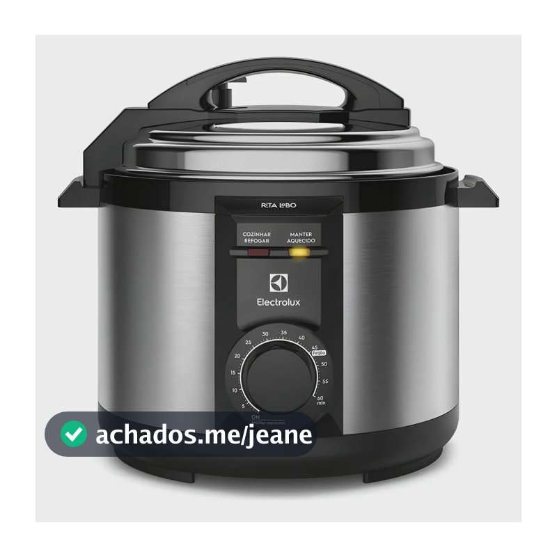 Panela De Pressão Elétrica Electrolux 5l Por Rita Lobo Pce20 Cinza-escuro