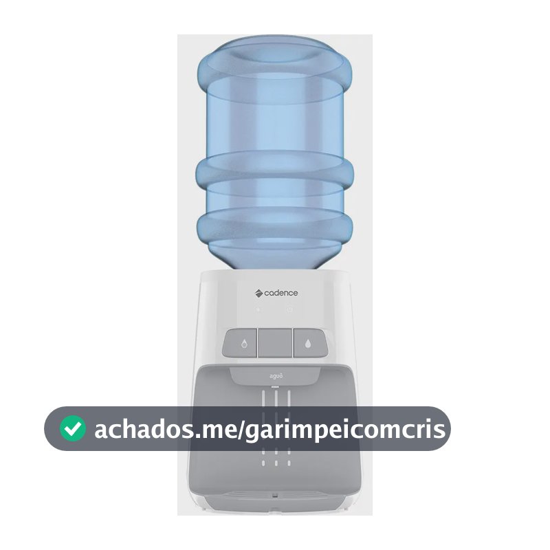 Bebedouro de mesa Cadence gela água refrigerado elétrico galão aguô BEB110 branco