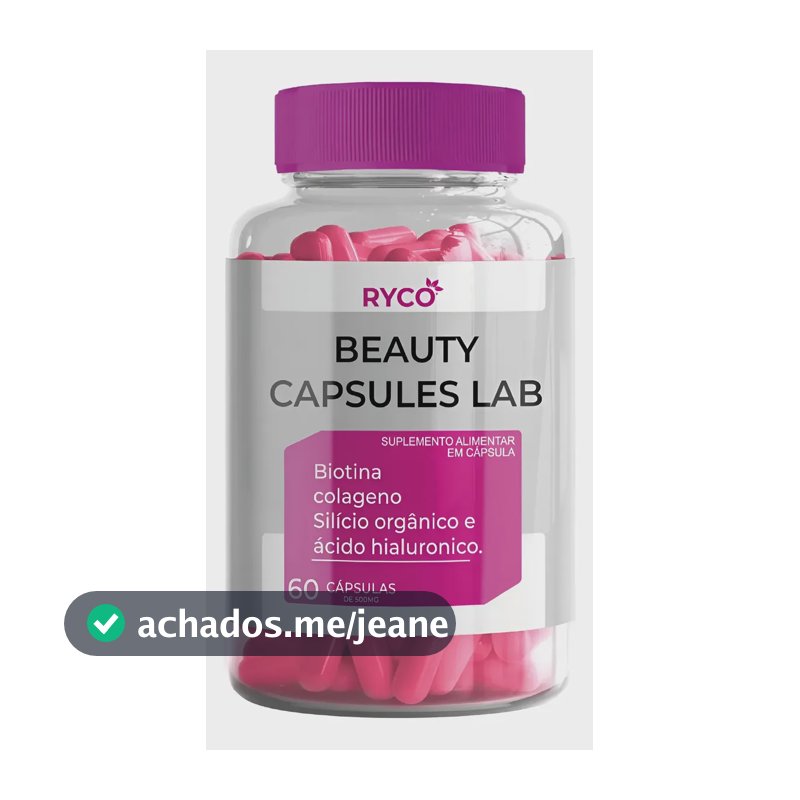 Biotina C/ Silício Orgânico E Ácido Hialurônico  60 Cápsulas Sem Sabor