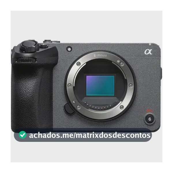 Câmera Sony Fx30 Ilme-fx30 Mirrorless Corpo Preto 4k Uhd