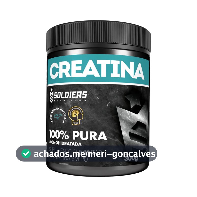 Creatina Soldiers Nutrition em pó Sem sabor x 300g