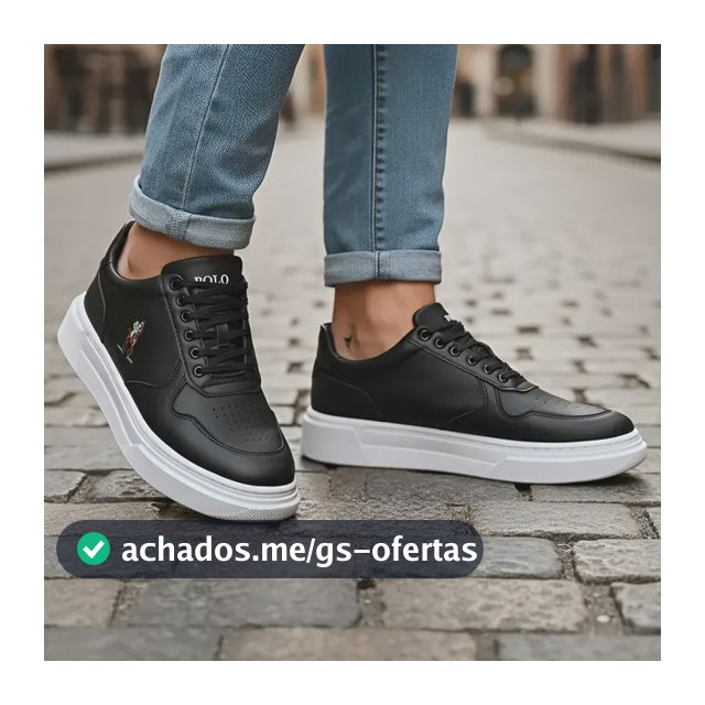 Tênis Casual Masculino Sapatênis Sola Alta Confortável Macio