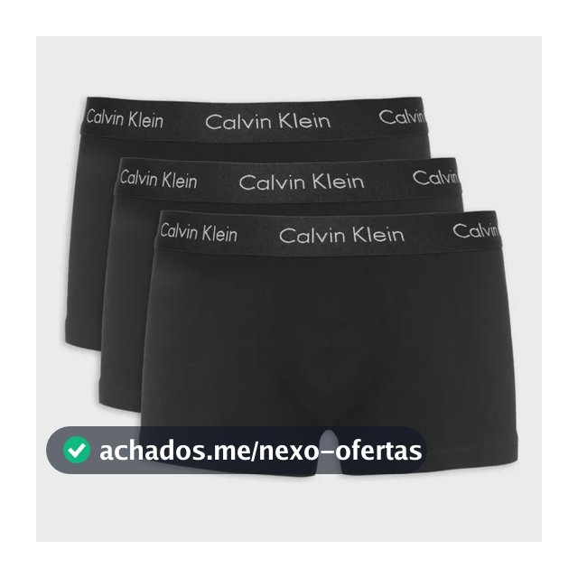 Kit Calvin Klein De 3 Cuecas Low Rise Trunk