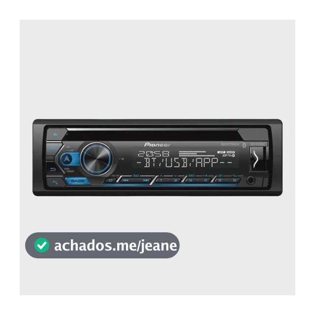 Pioneer DEH S4250BT Som automotivo com USB e bluetooth