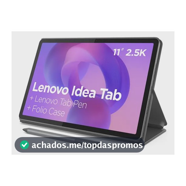 Tablet Lenovo Idea Tab, 8GB RAM, 128GB, 11” 2.5K 90Hz, Android 15, Wi-Fi, com Caneta e Capa, ZAFR0856BR