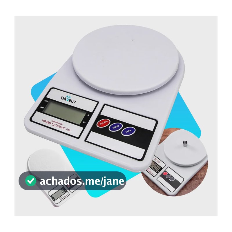 Balança Digital De Precisão De Cozinha Para Uso Domestico E Profissional Fitness Ideal Para Dietas Treinos Alimentos Confeitaria Nutrição Capacidade Máxima 10 Kg Branco