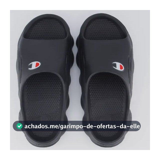 Chinelo Champion Nuvem Spheric Ii Classic Preto