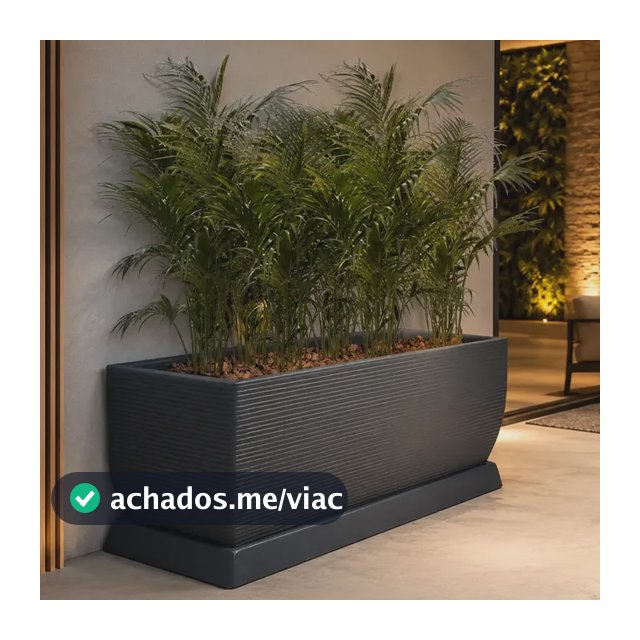 Vaso Jardineira + Prato Planta Naturais E Artificiais 100x40