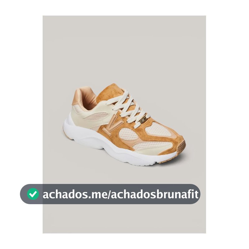 Tênis Casual Feminino Vizzano 1440-110 Marrom-claro Liso. 35 Br