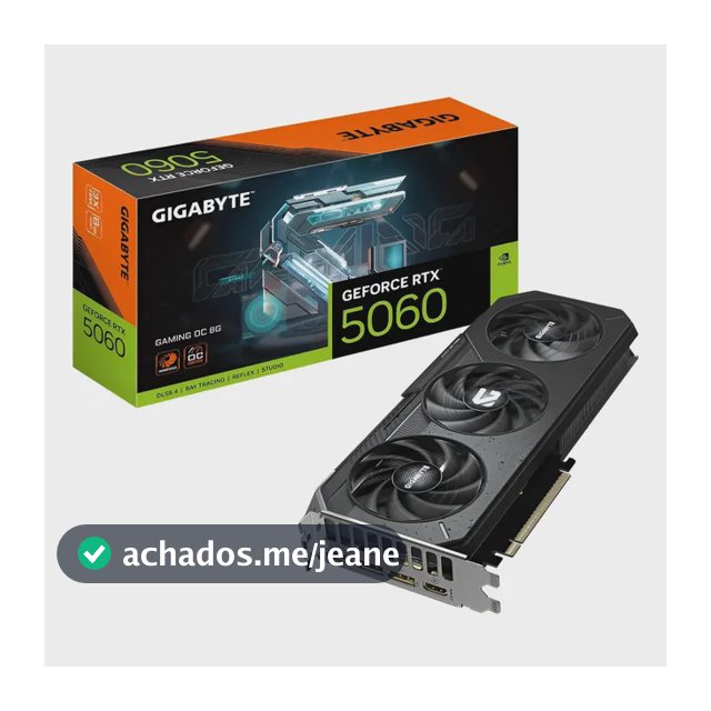 Placa De Vídeo Gigabyte Geforce Rtx 5060 Gaming Oc 8gb Gddr7