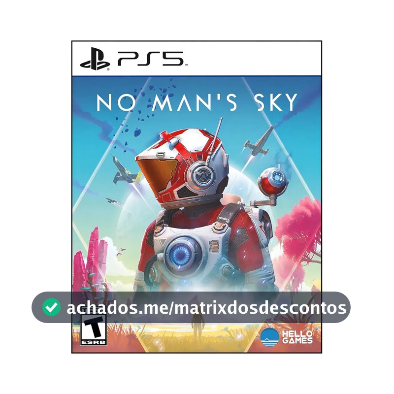 No Man's Sky PS5 Edição Standard Disco Jogo Aventura Sci-fi Multiplayer
