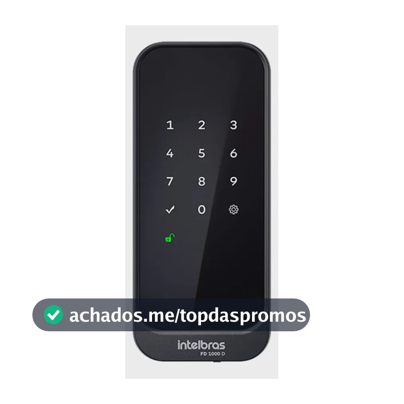 Fechadura Digital De Sobrepor Fd 1000 D Preta Intelbras